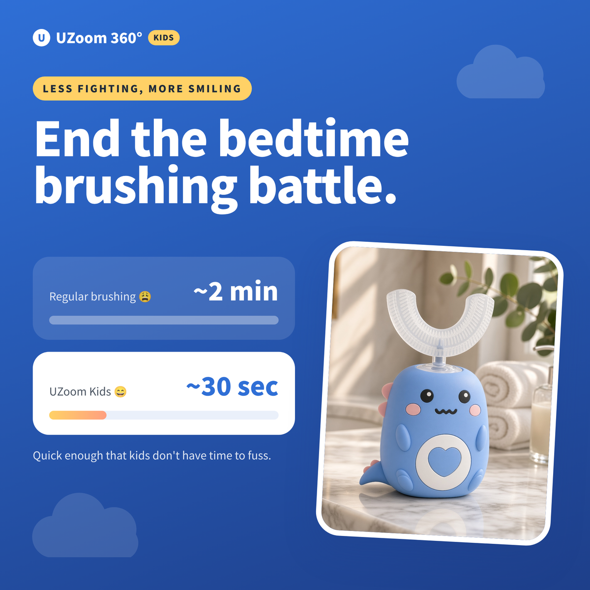 UZoom 360° Kids Toothbrush