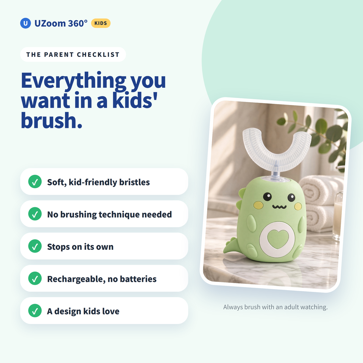 UZoom 360° Kids Toothbrush